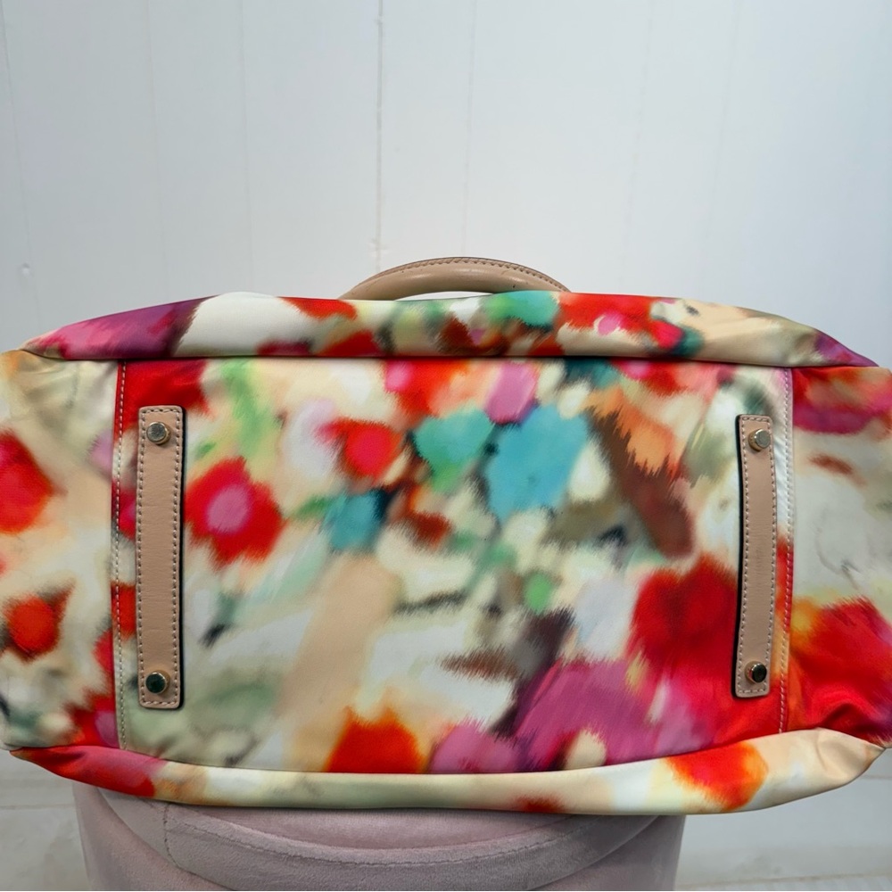 Kate Spade Veranda Place Stevie Multicolor Nylon Floral Shoulder Bag Waterproof - Picture 8 of 9